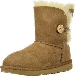 Bottes UGG K Bailey Button II Enfant Mouton Confort Maximum