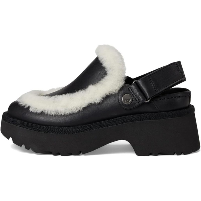 UGG Esmee Leather Clog Talon Modéré Stable
